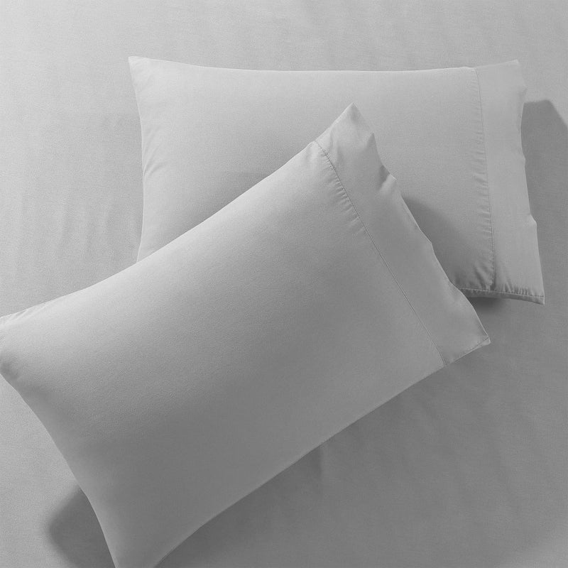 Pure Bedding Duvet Cover King [3-Piece, Light Grey] - 1 Comforter Protector with Zipper Flap and 2 Pillow Shams - Hotel Luxury 1800 Brushed Microfiber - Ultra Soft, Cool and Breathable, Comforter Not Included - Image 3